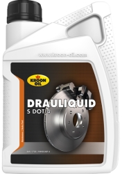 Тормозная жидкость KROON OIL DRAULIQUID-S DOT 4 BRAKEFLUID 1 л - Фото 1